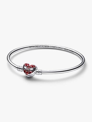 Pandora Moments Marvel Spider-Man Maske Armring med Hjertelås