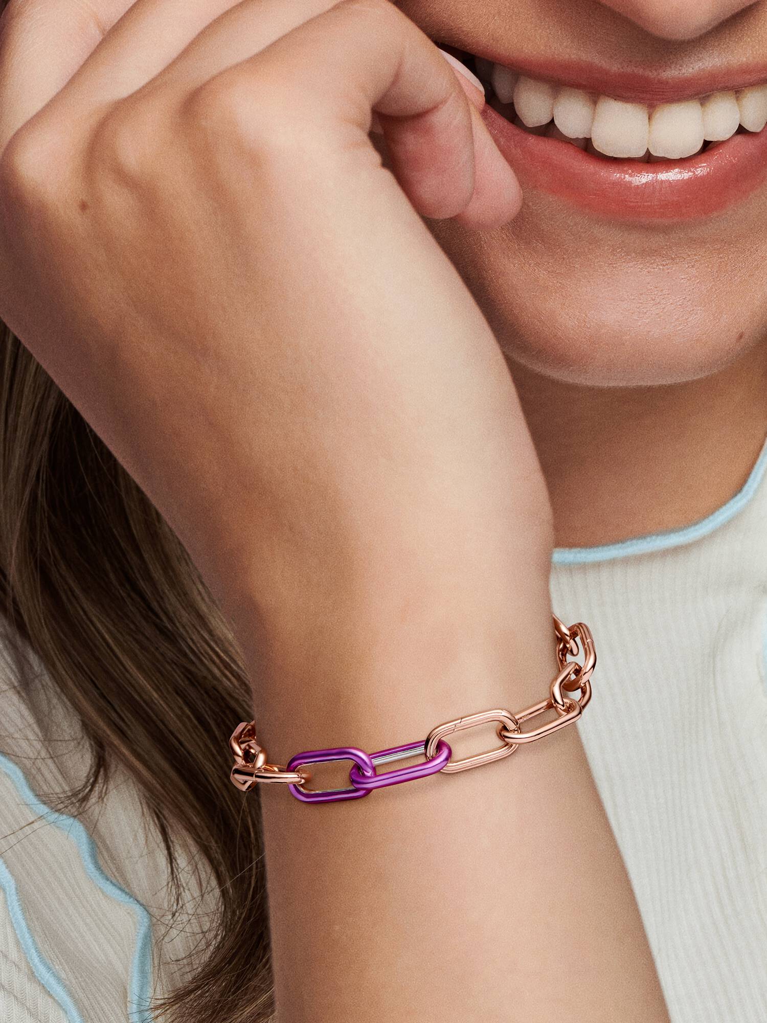Pandora ME Styling Shocking Purple Double Link