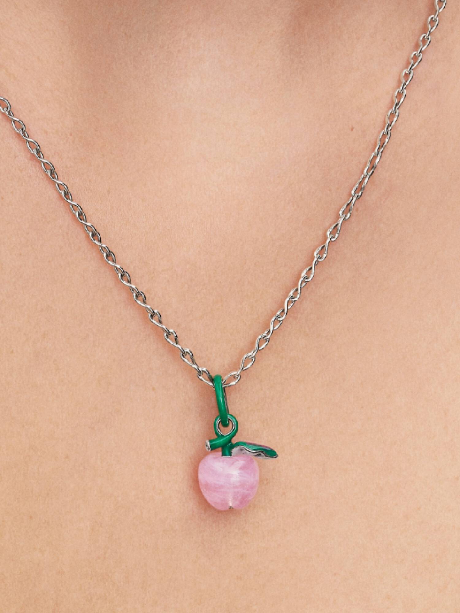 Pink Murano Æble Charm