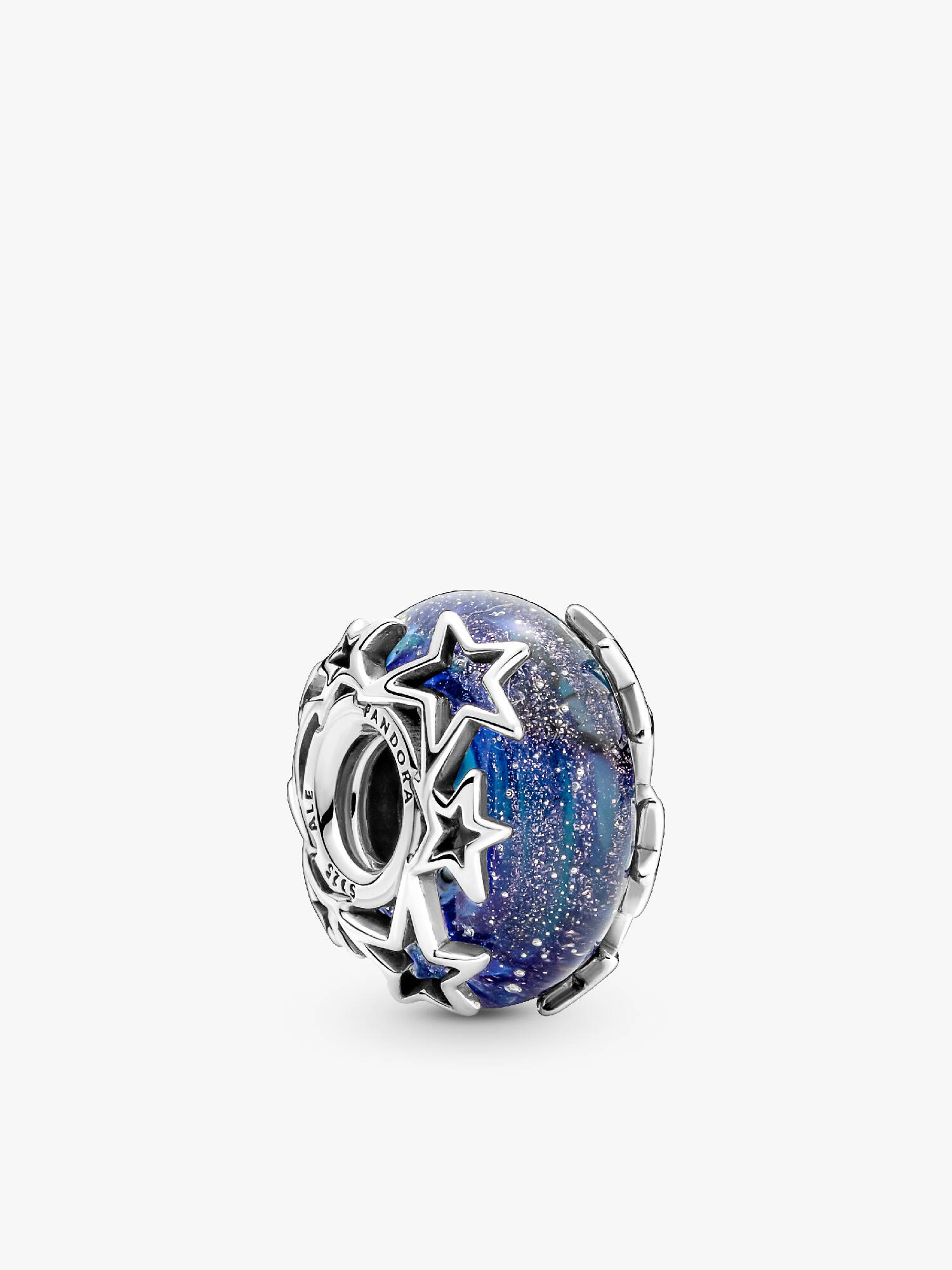 Blå Galakse & Stjerner Murano Charm