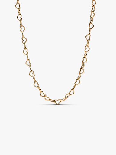Forbundne hjerter collier halskæde