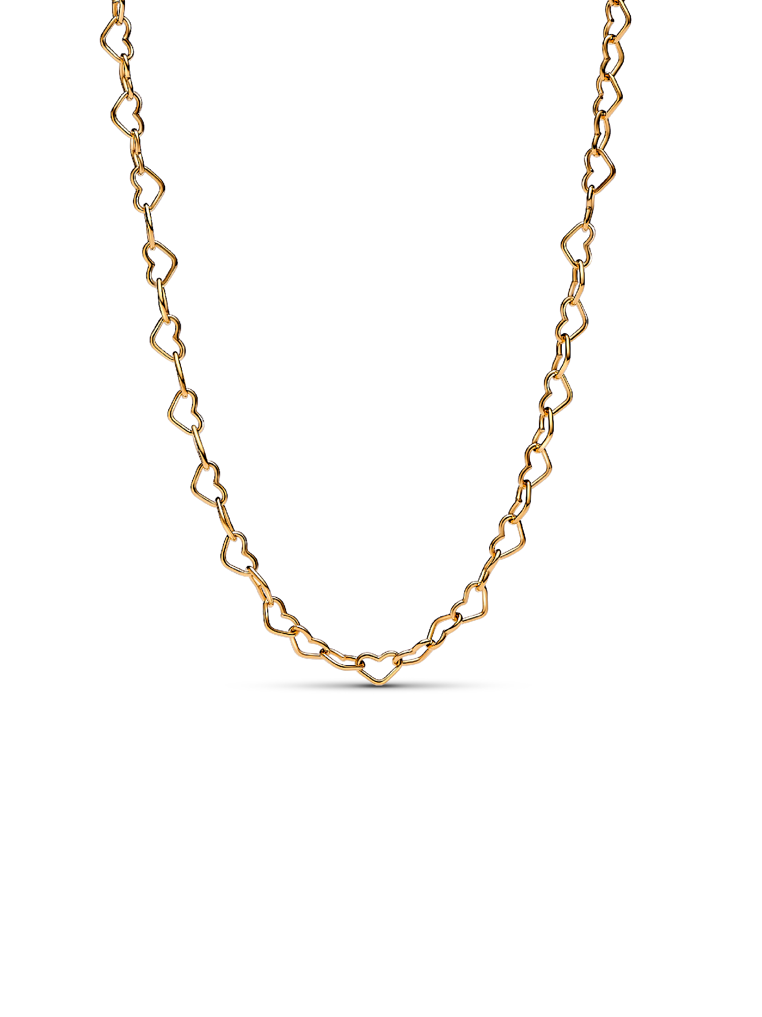 Forbundne hjerter collier halskæde