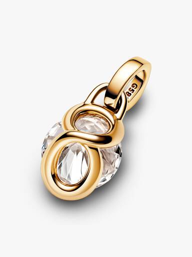 Pandora Talisman uendelighedsvedhæng i 14 kt. guld med laboratorieskabt diamant