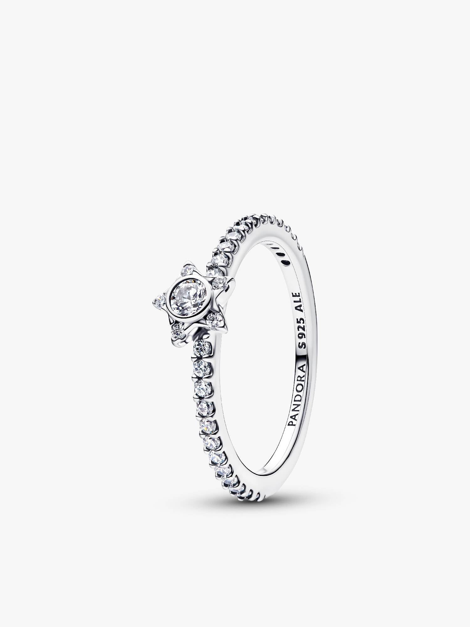 Funklende Stjerne Pavé Ring