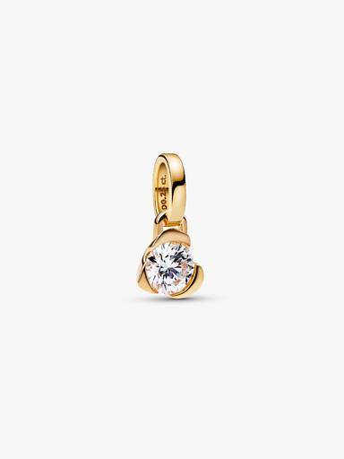 Pandora Talisman hjertevedhæng i 14 kt. guld med laboratorieskabt diamant