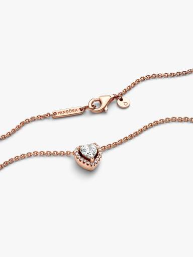 Funklende Hjerte Collier-Halskæde