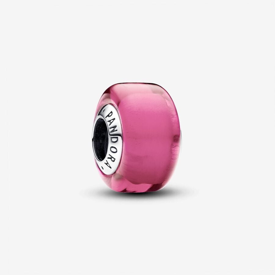 Pink Muranoglas Charm image number 0
