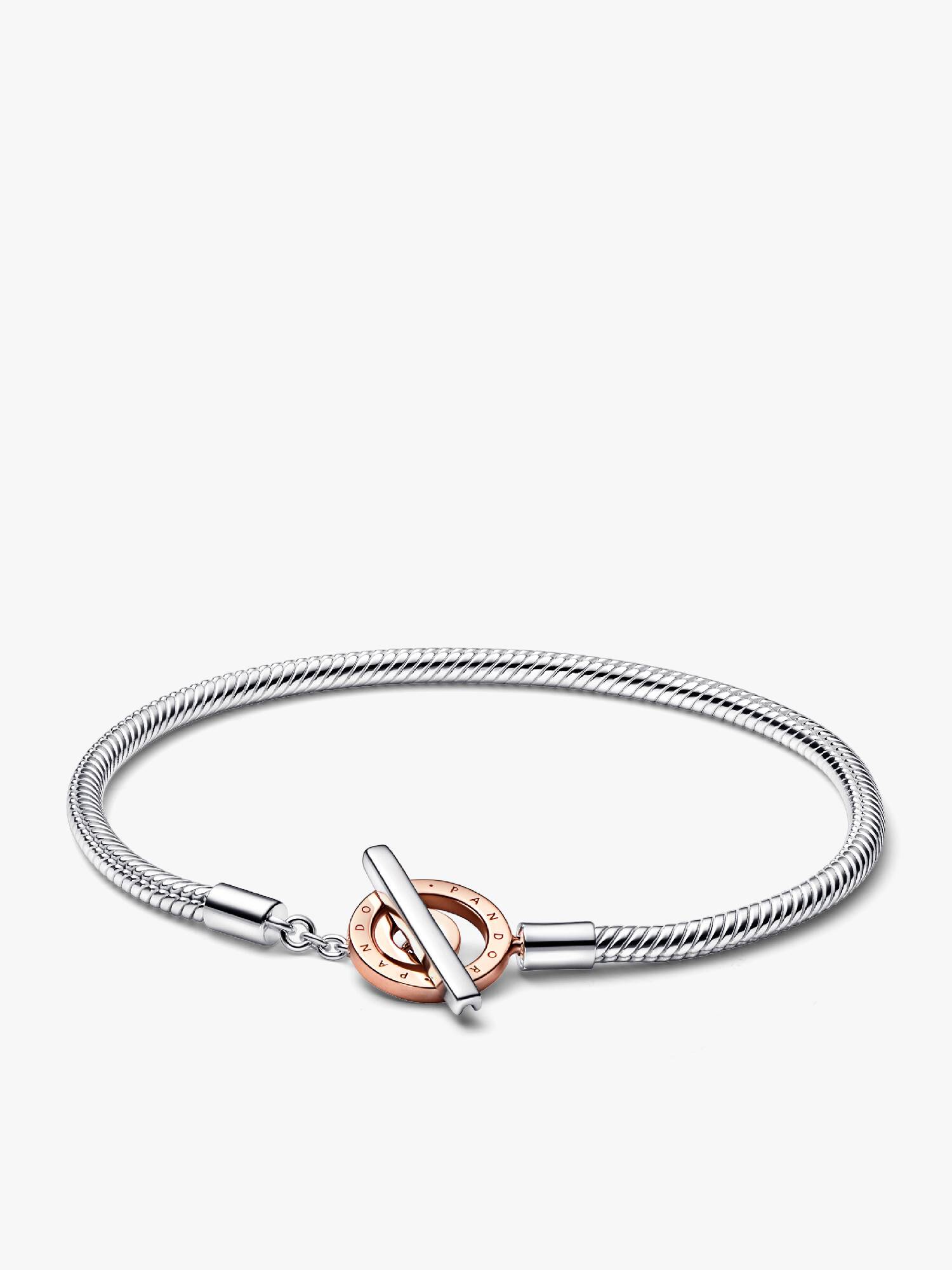 Pandora Moments Slangekædearmbånd med Totonet Logo T-lås
