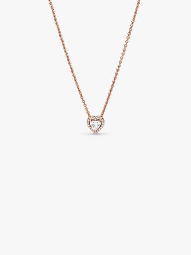 Funklende Hjerte Collier-Halskæde
