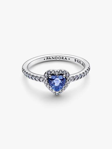 Funklende Forhøjet Hjerte Ring