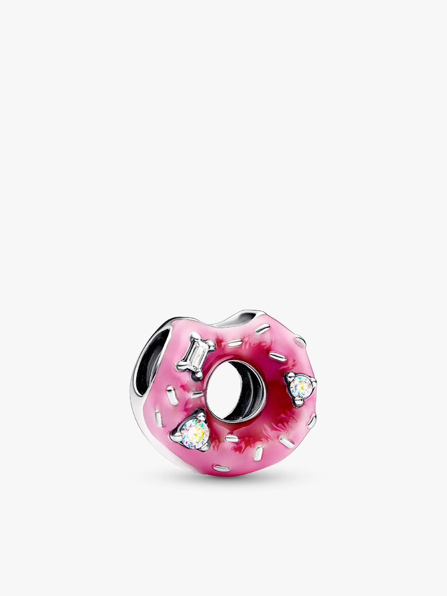 Glitrende Donut med krymmel charm