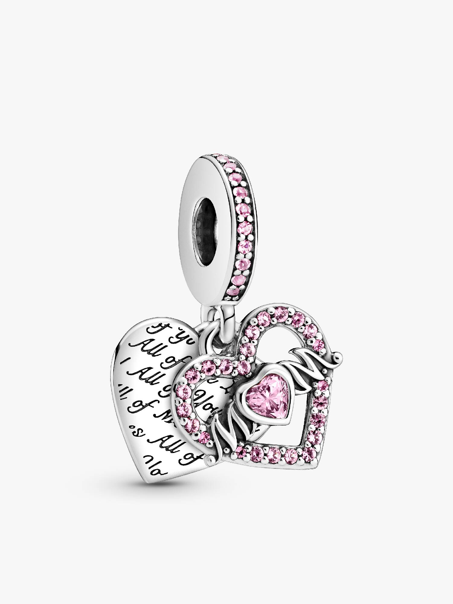 Hjerte & Mum Charm med vedhæng
