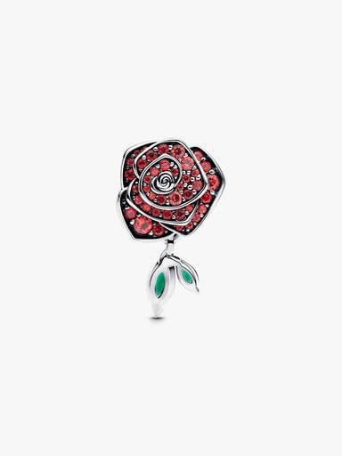Funklende Rose i Blomst Charm