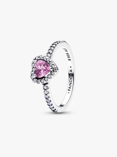Fremhævet Lyslilla Hjerte Ring