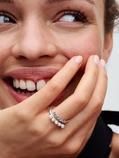 Behandlede Ferskvandskulturperler og Pavé Åben Ring
