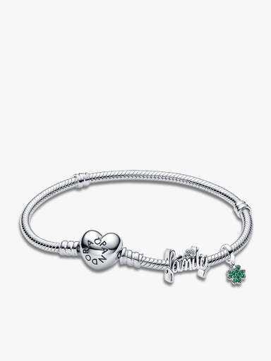 Sterling Sølv Armbåndssæt med Lykkesymbol