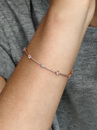 Funklende Pavé Led Armbånd
