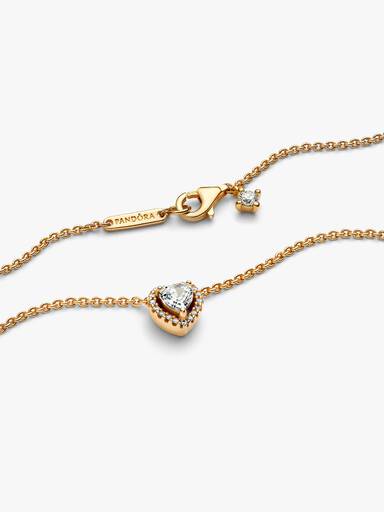 Funklende Hjerte Collier-Halskæde