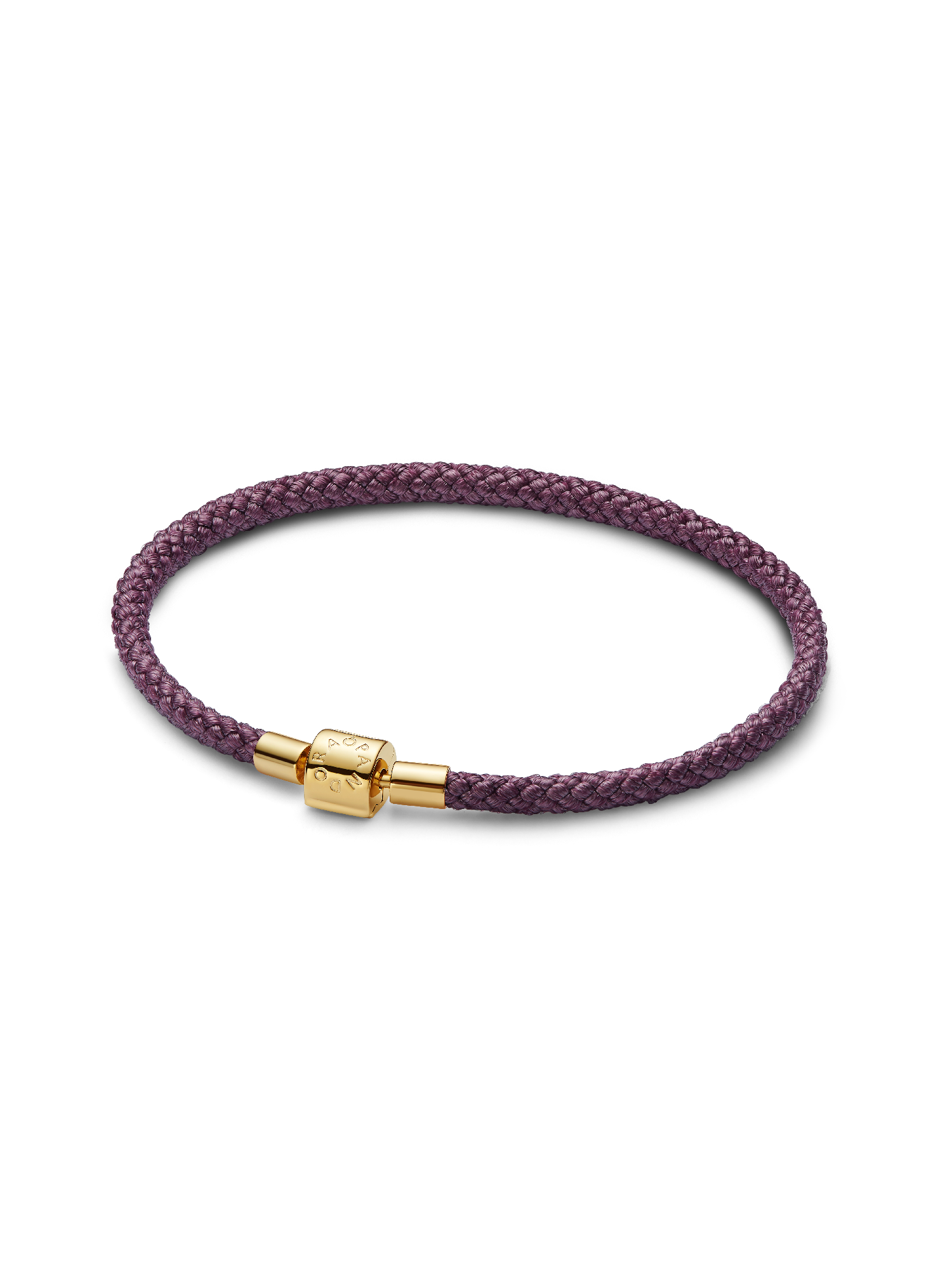 Skinnende lilla armbånd med snor
