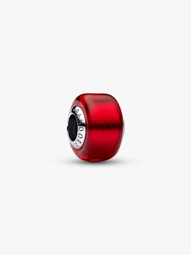 Rødt Muranoglas Charm