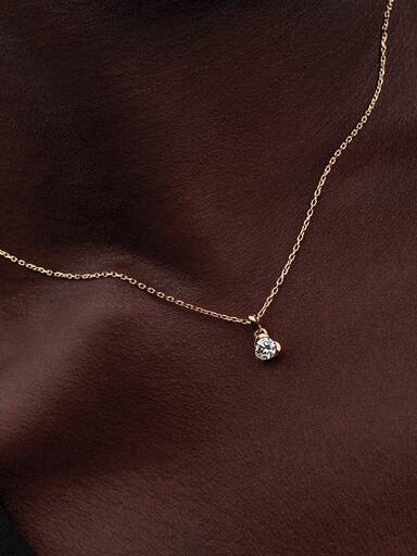 Pandora Talisman hjertevedhæng i 14 kt. guld med laboratorieskabt diamant