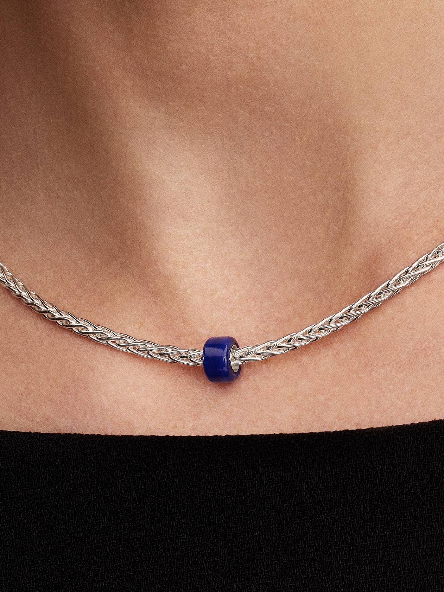 Blåt Muranoglas Minicharm