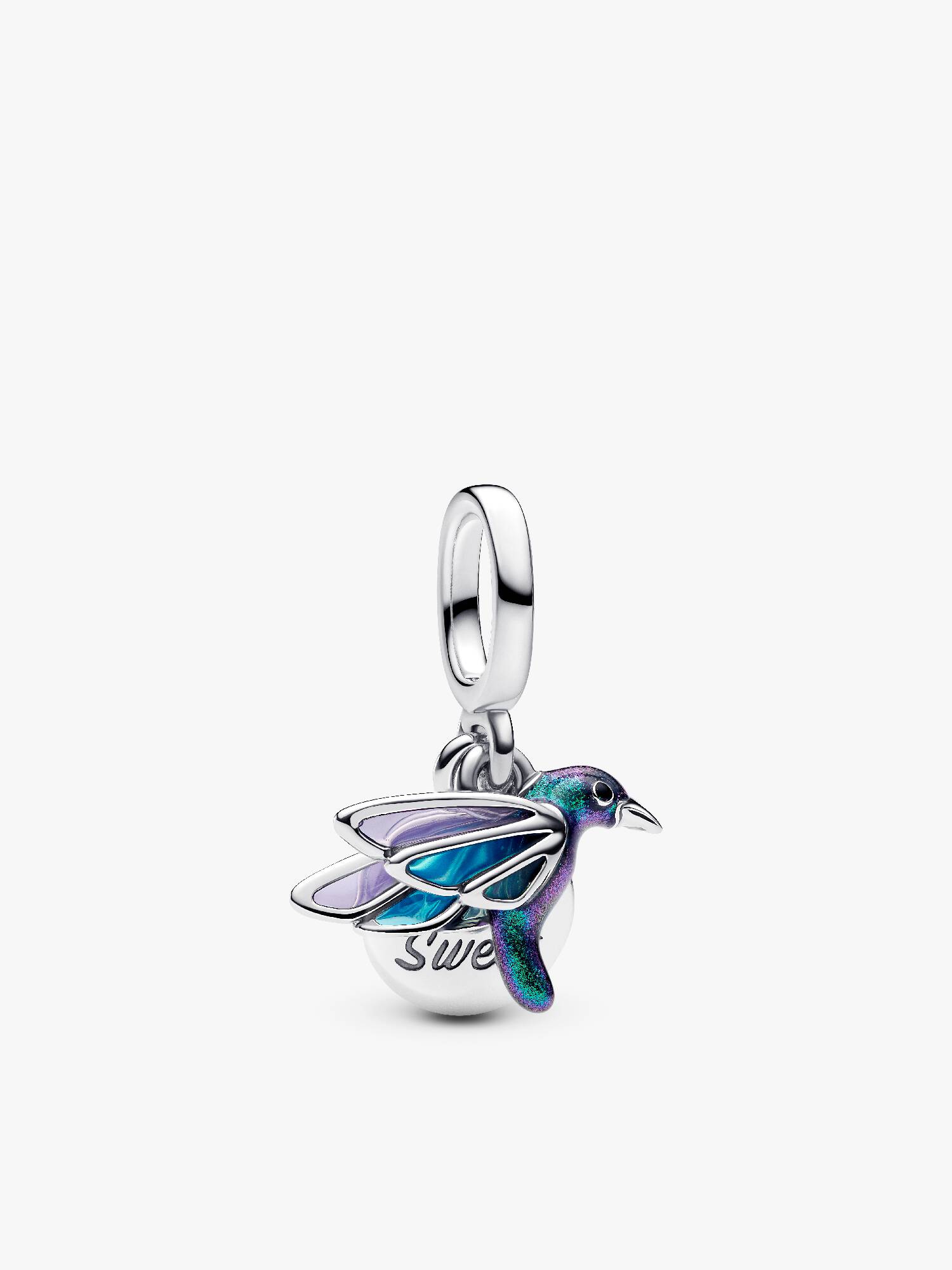 Kolibri Charm med dobbeltvedhæng