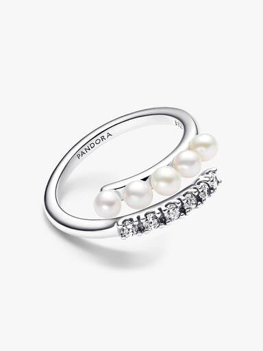 Behandlede Ferskvandskulturperler og Pavé Åben Ring