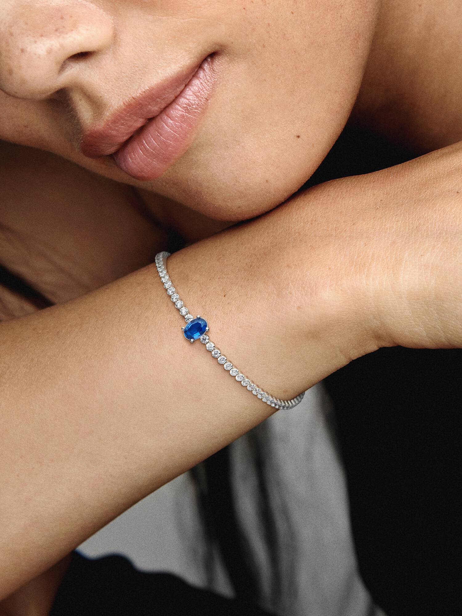 Funklende Pavé Tennisarmbånd