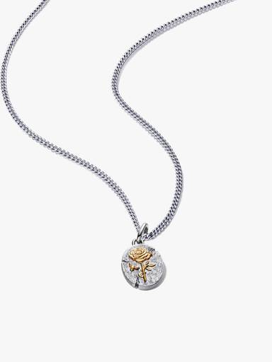 Halskædesæt med Rose Medaljoncharm