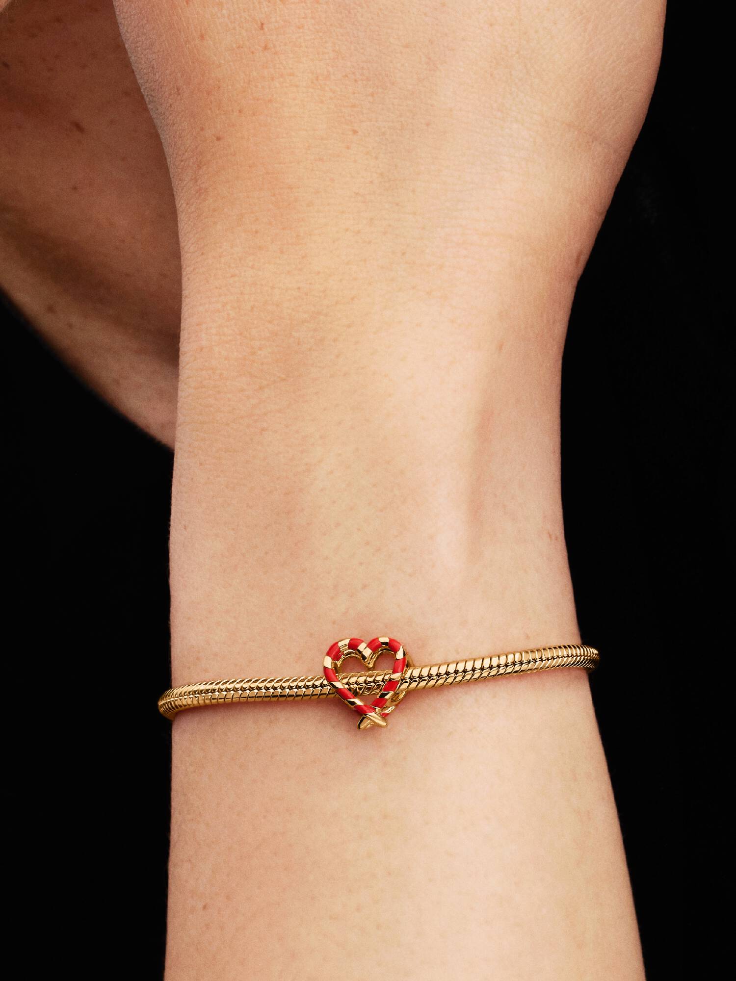 Sukkerstok Openwork Hjerte Charm