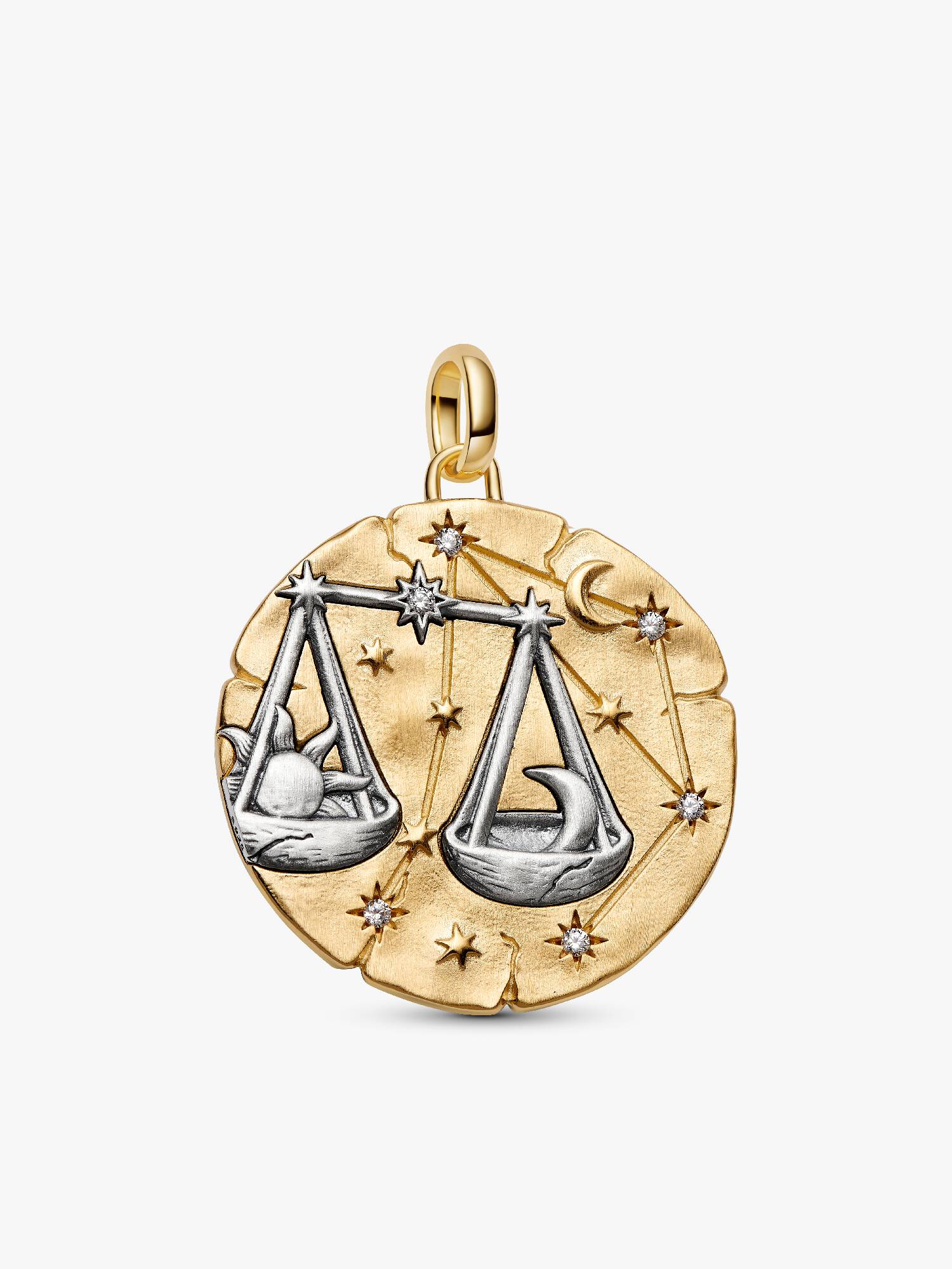 Vægten Stjernetegn Oversized Medaljon Charm