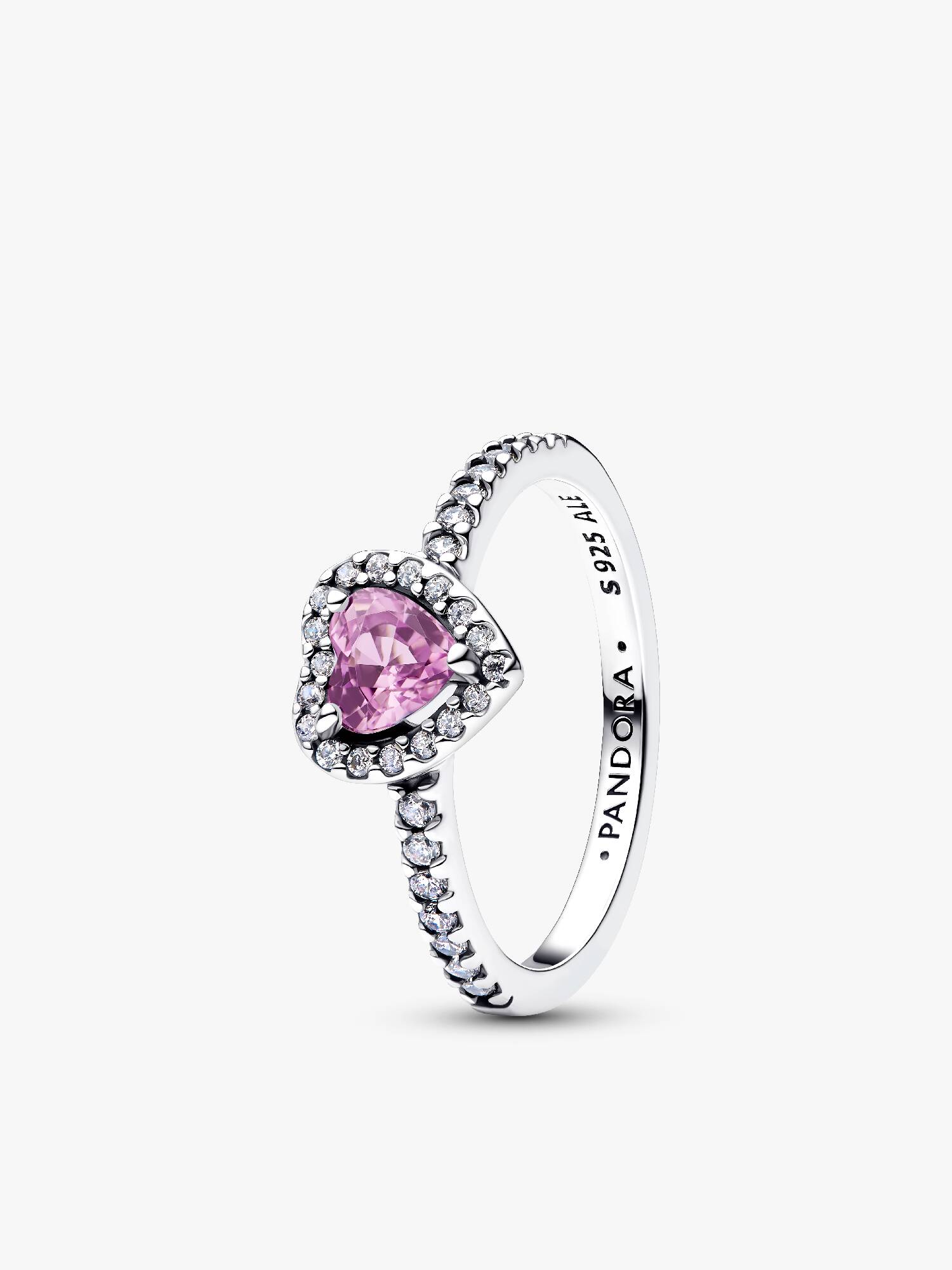 Fremhævet Lyslilla Hjerte Ring