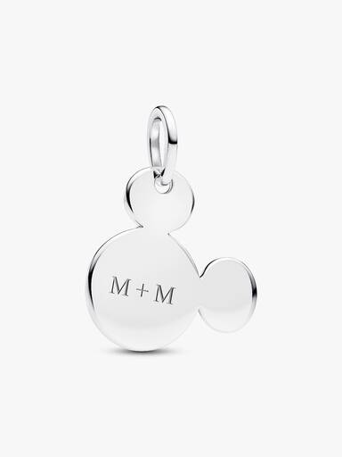 Disney Mickey Mouse Charm med vedhæng til indgravering
