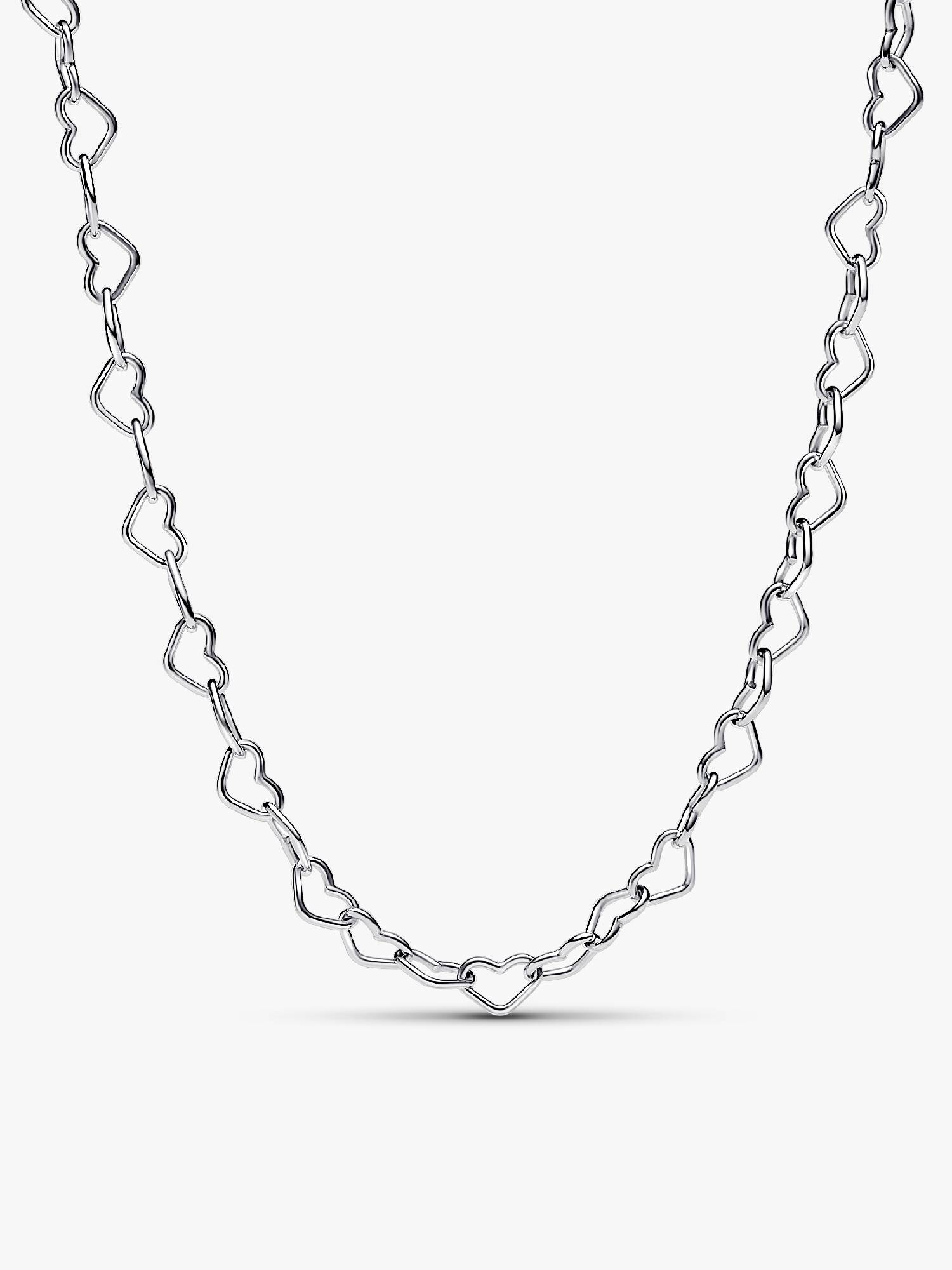Forbundne hjerter collier halskæde