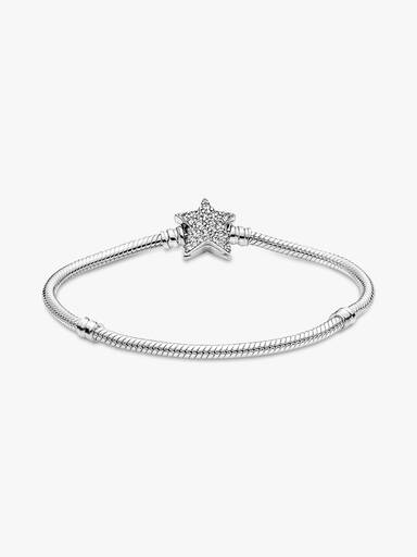 Pandora Moments Slangekædearmbånd med Asymmetrisk Stjernelås