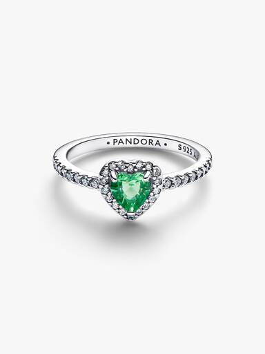 Fremhævet Mintgrøn Hjerte Ring
