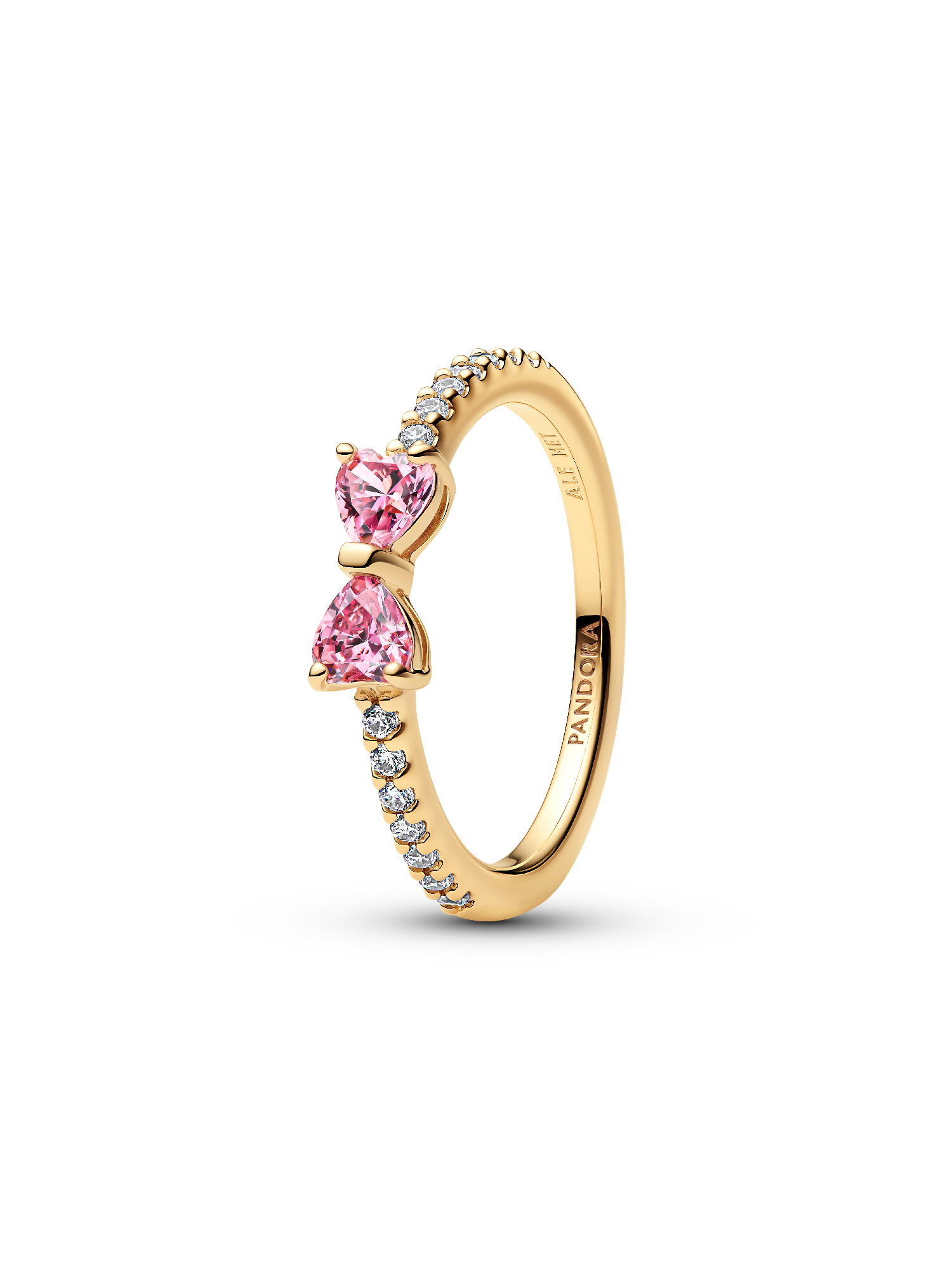 Funklende Pink Sløjfe Ring
