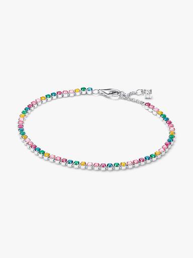 Regnbuefarvet Tennisarmbånd