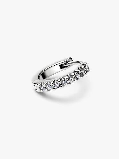 Pandora Era Pavé Enkelt Creol Med Laboratorieskabte Diamanter