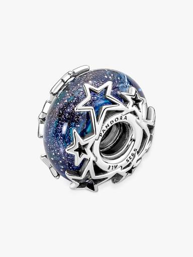 Blå Galakse & Stjerner Murano Charm