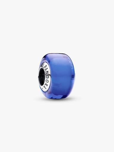 Blåt Muranoglas charm