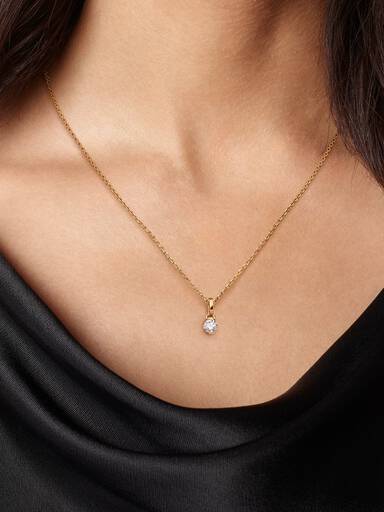 Pandora Talisman uendelighedsvedhæng i 14 kt. guld med laboratorieskabt diamant