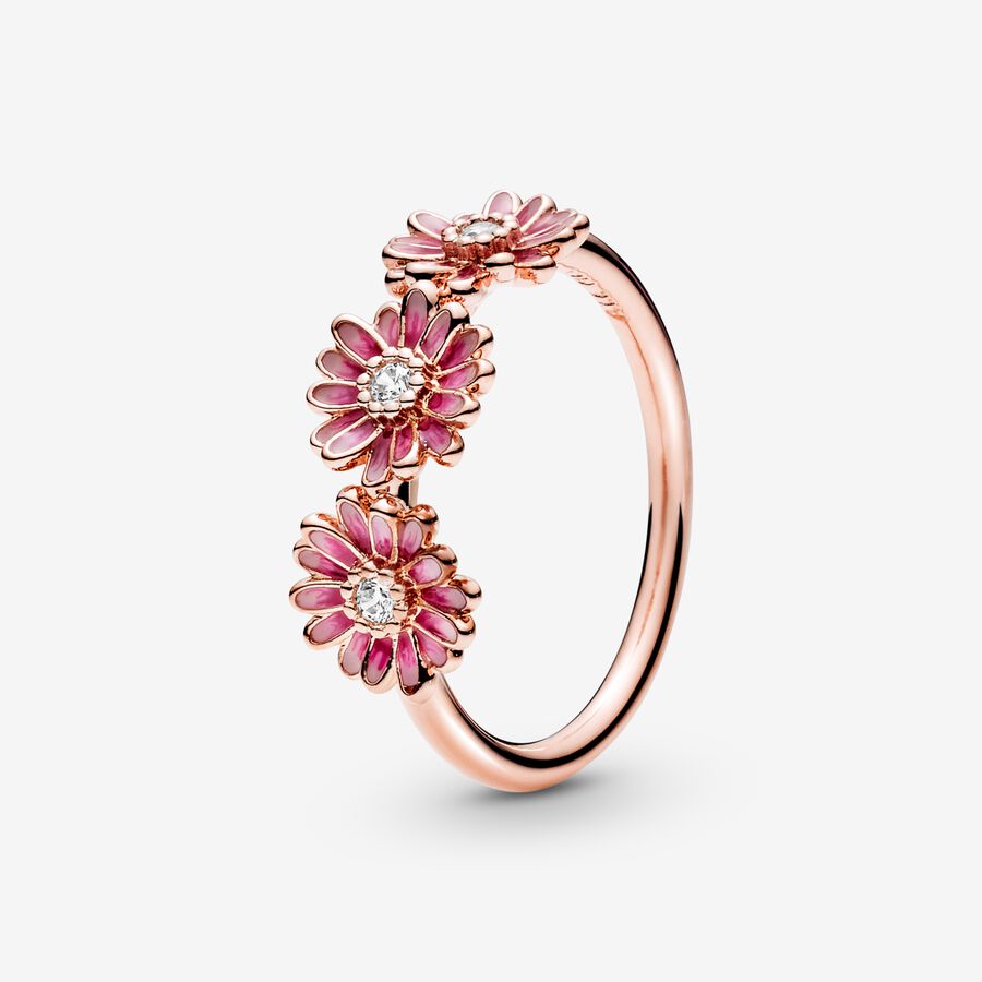 Pink Marguerittrio Ring image number 0
