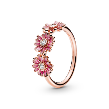 Pink Marguerittrio Ring