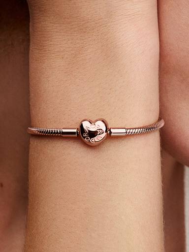 Pandora Moments Slangekædearmbånd med Hjertelås