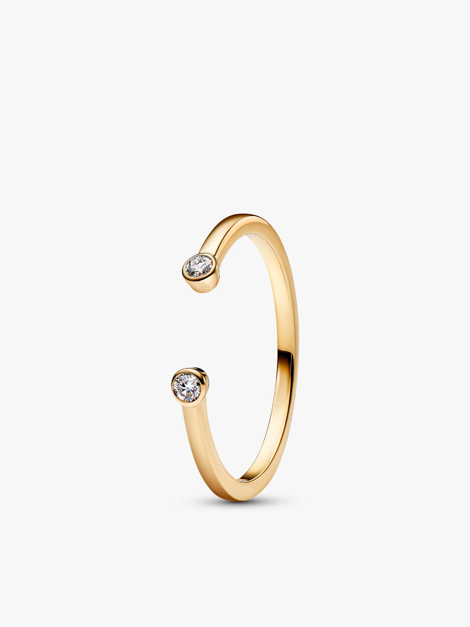 Pandora Era Bezel Laboratorieskabte Diamanter Åben Ring