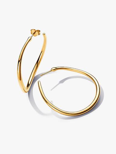 Organisk formede 42 mm åbne creoler