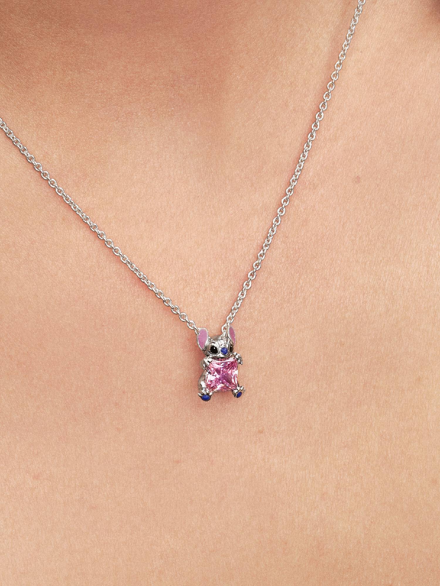 Disney Stitch pink collier-halskæde