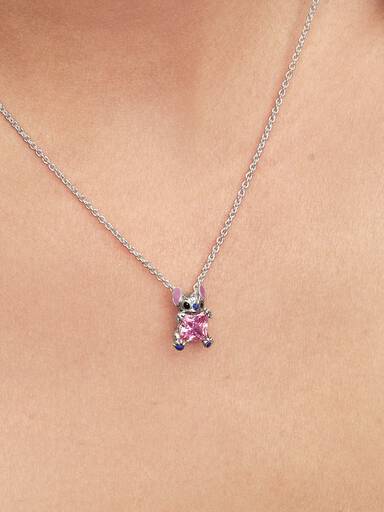 Disney Stitch pink collier-halskæde